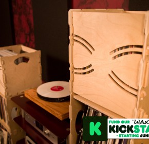 Wax Stacks record crates go together without any tools