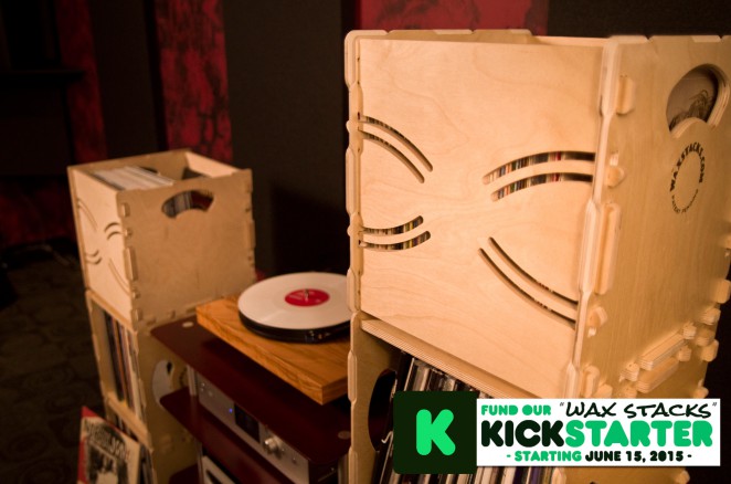 Wax Stacks record crates go together without any tools